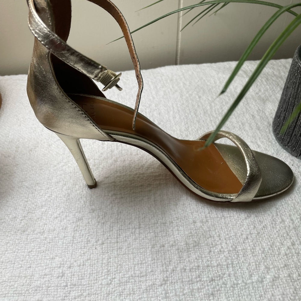 Halston - Elegant Gold High Heel Sandals